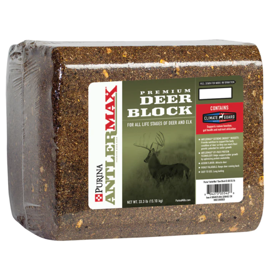 Purina® AntlerMax® Deer Block with Climate Guard®